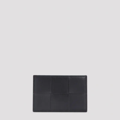 Bottega Veneta Cassette Credit Card Case Unica In Black