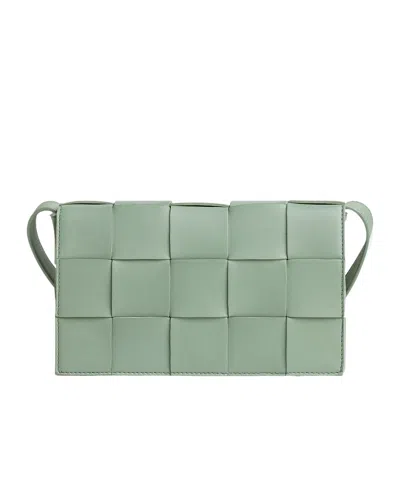 Bottega Veneta Cassette Cross-body Bag In Green