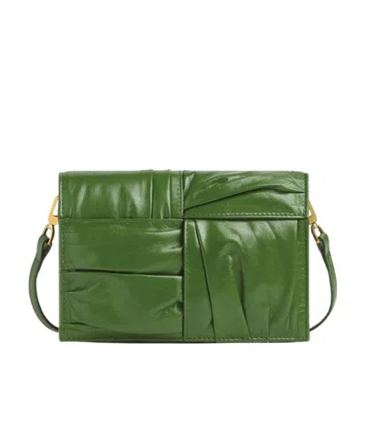 Bottega Veneta Cassette Cross Body Bag In Green