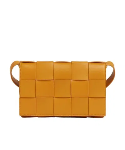 Bottega Veneta Cassette Cross-body Bag In Orange