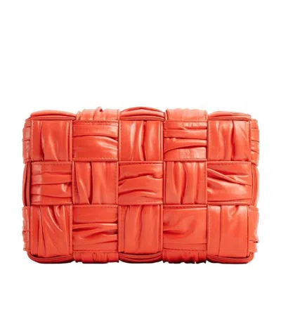 Bottega Veneta Cassette Cross-body Bag In Red