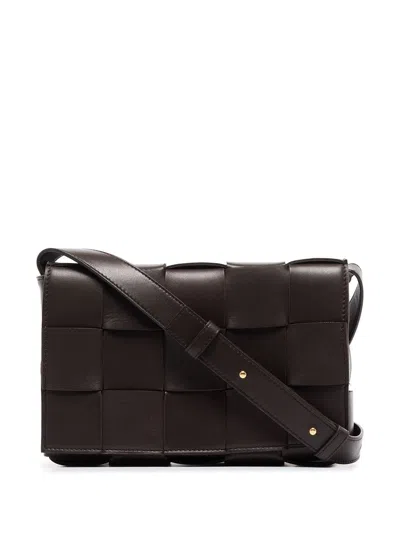 Bottega Veneta Dark Brown Cassette Crossbody Bag