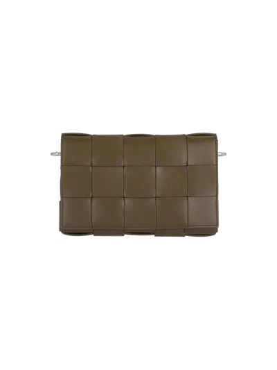 Bottega Veneta 'cassette' Crossbody Bag In Brown