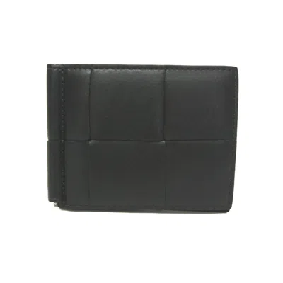Pre-owned Bottega Veneta Cassette Grey Leather Wallet  ()