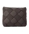 Bottega Veneta Cassette Intrecciato Clutch Bag In Black