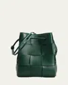 Bottega Veneta Cassette Intrecciato Leather Bucket Bag In Animal Print