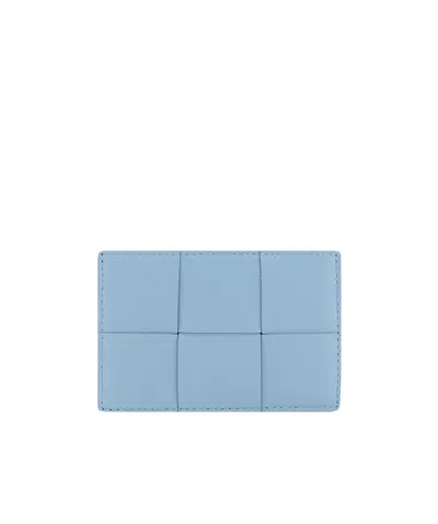 Bottega Veneta Cassette Intreccio Cardholder In Blue