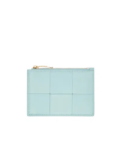 Bottega Veneta Cassette Key Pouch Card Package In Blue