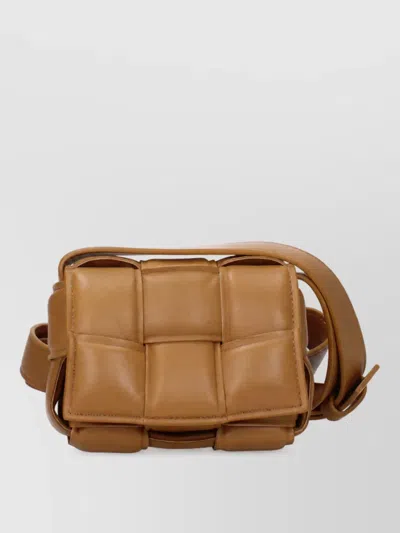 Bottega Veneta Cassette Leather Belt Bag In Brown