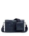 Bottega Veneta Cassette Leather Crossbody In Space-silver