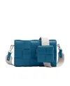 Bottega Veneta Cassette Leather Messenger Bag In Green