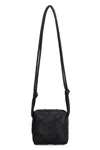 Bottega Veneta Women's Cassette Leather Mini Crossbody Bag In Black