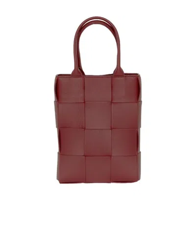 BOTTEGA VENETA CASSETTE LEATHER TOTE BAG