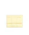 Bottega Veneta Cassette Leather Wallet In Yellow