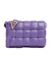 Bottega Veneta Cassette Lined Cross-body Bag In Purple