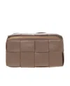 Bottega Veneta Cassette Maxi Intrecciato Clutch Bag In Brown