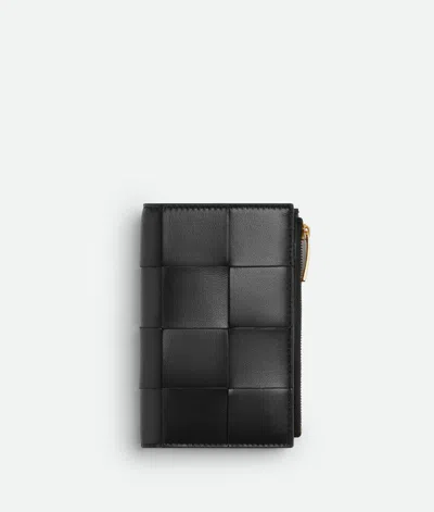 Bottega Veneta Cassette Medium Bi-fold Wallet In Blue