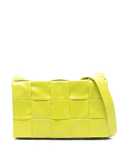 Pre-owned Bottega Veneta Cassette Messenger Bag In Green