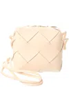 Bottega Veneta Cassette Mini Intrecciato Leather Camera Bag In Beige