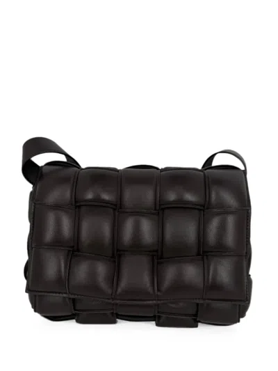 Pre-owned Bottega Veneta Cassette Padded Cross Body Bag In Brown