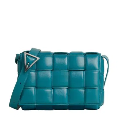 Bottega Veneta Cassette Padded Crossbody Bag In Green