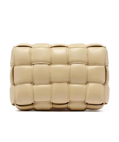 Bottega Veneta Cassette Padded Shoulder Bag In Nude