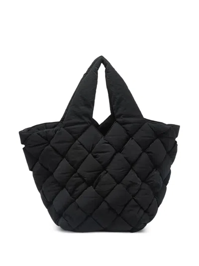 Pre-owned Bottega Veneta Cassette Padded Tote Bag In Black