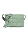 Bottega Veneta Cassette Satchel Bag In Green