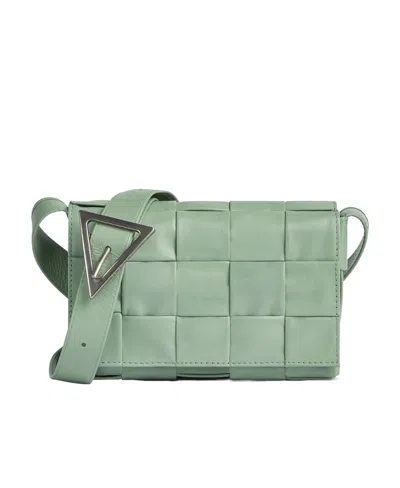 Bottega Veneta Cassette Satchel Bag In Green