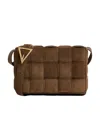 Bottega Veneta Cassette Shoulder Bag In Brown