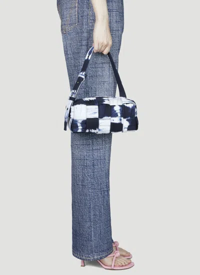 Bottega Veneta Cassette Shoulder Bag In Blue