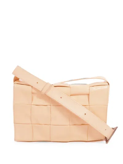 Pre-owned Bottega Veneta Cassette Shoulder Bag In Neutrals