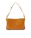 Bottega Veneta Cassette Shoulder Bag In Orange