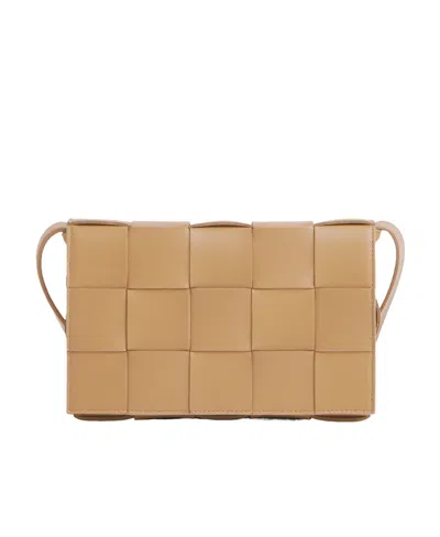 Bottega Veneta Cassette Shoulder Bag In Yellow