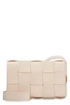 Bottega Veneta Intrecciato Leather Crossbody Handbag For Women In Pink In Pink