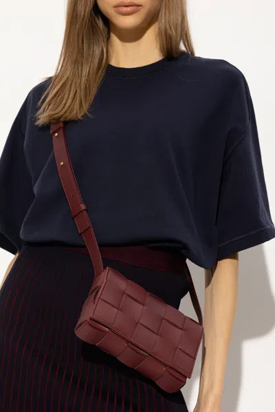 Bottega Veneta ‘cassette Small' Shoulder Bag In Burgundy