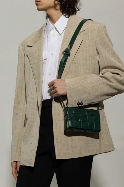 Bottega Veneta ‘cassette Small' Shoulder Bag In Green