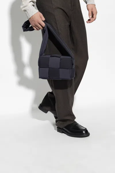 Bottega Veneta ‘cassette Small' Shoulder Bag In Navy Blue