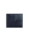 Bottega Veneta Slim Cassette Long Wallet In Space Blue/shapili Red