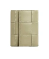 Bottega Veneta Cassette Three-fold Zipper Wallet In Nude