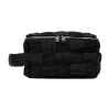 Bottega Veneta Cassette Pouch In Black_silver