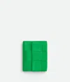 Bottega Veneta Bottega  Veneta Cassette Tri-fold Zip Wallet In Green