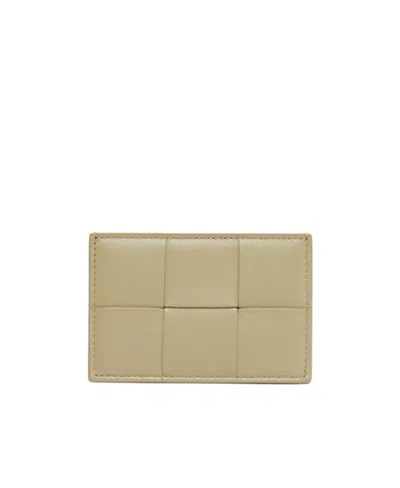 Bottega Veneta Cassette Woven Card Bag In Green