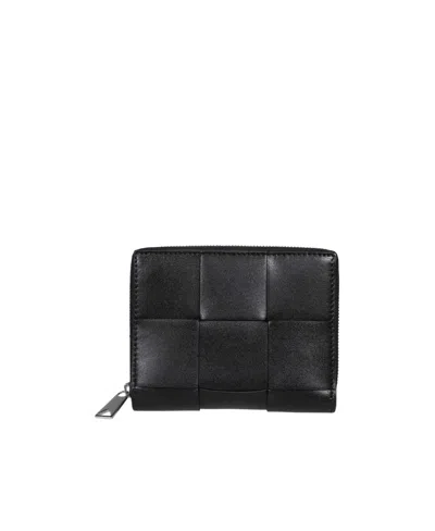 Bottega Veneta Zip Around Wallet In Black