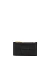 Bottega Veneta Women Lambskin Leather Card Holder In Black