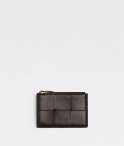 Bottega Veneta Cassette Zipped Card Case In Fondant