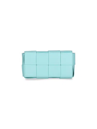 Bottega Veneta "cassette"pouch Bag In Azzurro