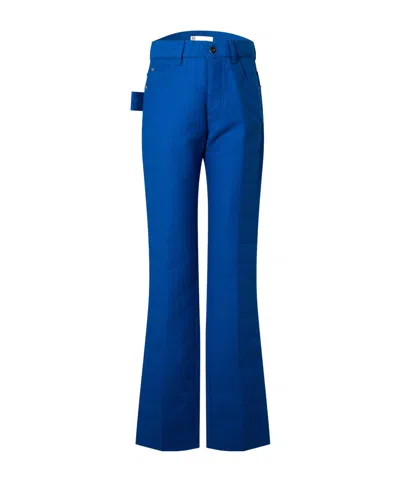 Bottega Veneta Casual Straight-leg Pants In Blue