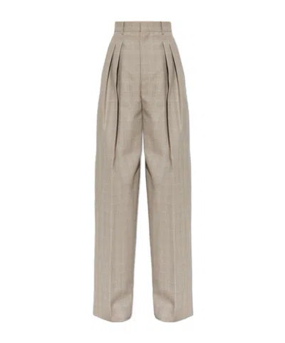 Bottega Veneta Panta Fiammata Bottoni Knot Oro In Beige