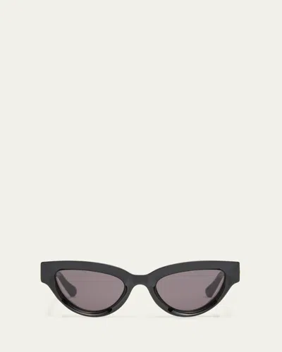Bottega Veneta Cat-eye Acetate Sunglasses In Black